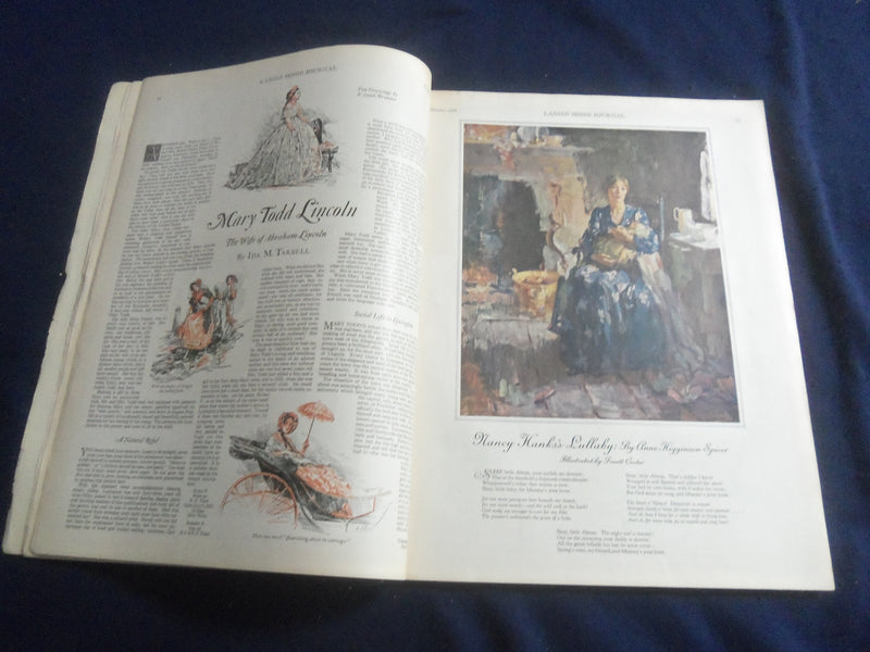 1928 FEBRUARY LADIES' HOME JOURNAL MAGAZINE - SWAN SONG - SP 6482W