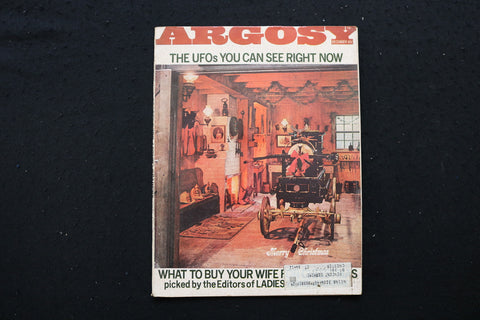 1968 DECEMBER ARGOSY MAGAZINE - MERRY CHRISTMAS COVER - SP 4178U