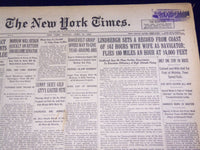 1930 APRIL 21 NEW YORK TIMES - LINDBERGH SETS A RECORD OF 14 3/4 HOURS - NT 1567