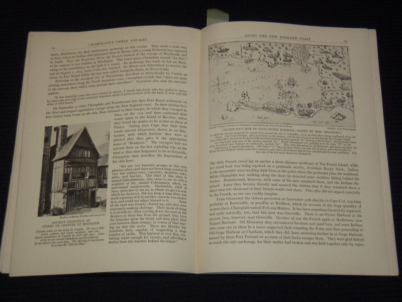 1925-1929 FRANCE AND NEW ENGLAND SOFTCOVER BOOKS LOT OF 3 - KD 3970I