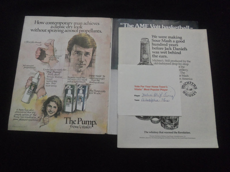 1978 MARCH 8 HOOP MAGAZINE - PHILADELPHIA 76ERS VS ATLANTA HAWKS - ST 457N