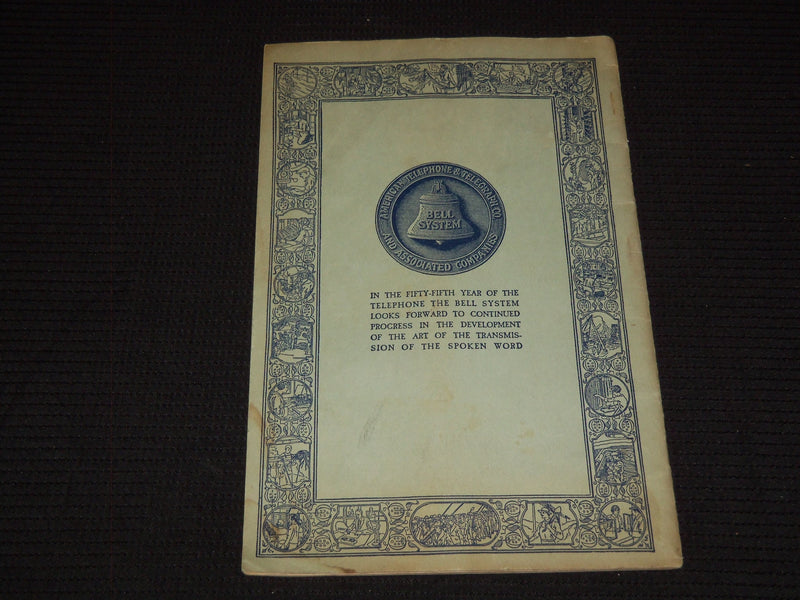 1931 TELEPHONE ALMANAC PUBLISHED BY AMERICAN TELEPHONE & TELEGRAPH CO. - J 7281