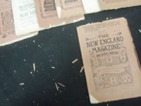 1886-1888 NEW ENGLAND MAGAZINE LOT OF 12 - NICE ILLUSTRATIONS & ADS - WR 1265