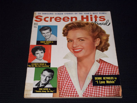 1953 SCREEN HITS ANNUAL MAGAZINE - DEBBIE REYNOLDS FRONT COVER - E 15181