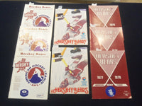 1971-1978 HERSHEY BEARS AMERICAN HOCKEY LEAGUE PROGRAMS - LOT OF 8 - ST 6925