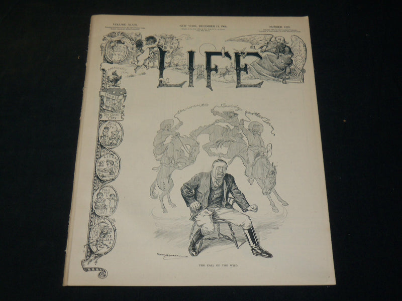 1906 DECEMBER 13 LIFE MAGAZINE - NICE COVER - JAMES M. FLAGG ILLUS. - B 4590A