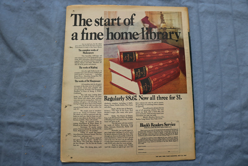 1967 JULY 23 THE NEW YORK TIMES MAGAZINE - FRANK S. HOGAN COVER - NP 8467