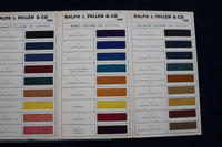 1940 'S RALPH L. FULLER CO. ANILINE DYESTUFFS COLOR CHART BOOK - K 736