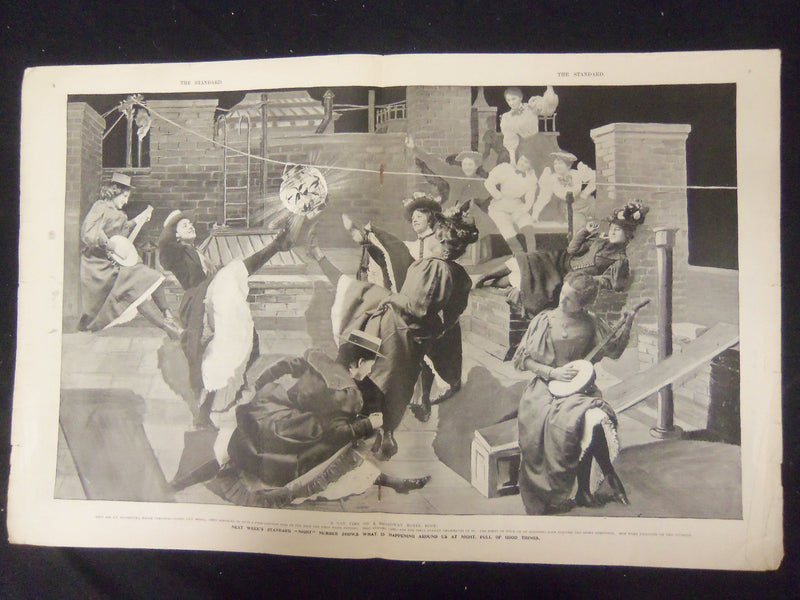 1897 JUNE 19 THE STANDARD MAGAZINE - TWO WELL-KNOWN BROADWAY GIRLS - ST 3228