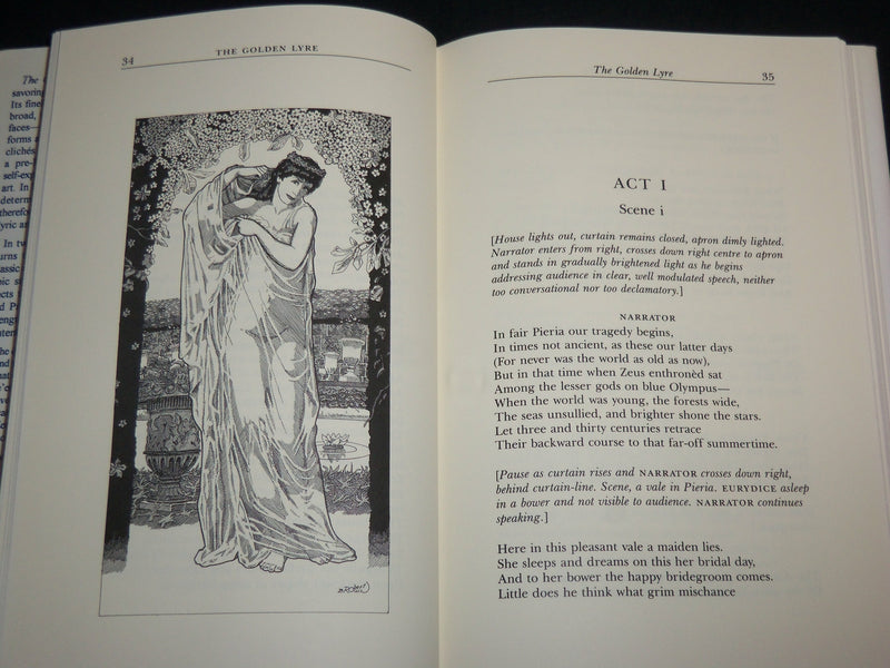 1996 THE GOLDEN LYRE PLAYS & SATIRES HARDCOVER BOOK BY L. J. FATTOROSI - KD 7100