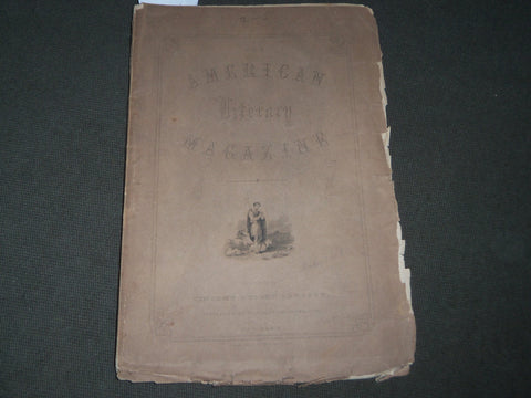 1848 THE AMERICAN LITERARY MAGAZINE VOLUME 2 NO. 5 - ALFRED TENNYSON - J 2788