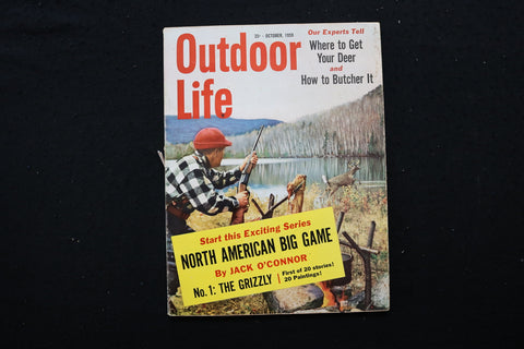 1959 OCTOBER OUTDOOR LIFE MAGAZINE - NORTH AMERICAN BIG GAME COVER - SP 4178V
