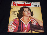 1958 MARCH SCREENLAND PLUS TV LAND MAGAZINE - LIZ TAYLOR - E 13568