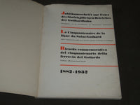 1932 LE CINQUANTENAIRE DU SAINT-GOTHARD SOFTCOVER BOOK - NICE PHOTOS - J 2174