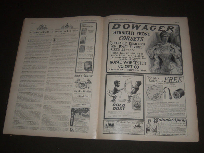1902 MARCH LADIES' HOME JOURNAL MAGAZINE - GREAT ILLUSTRATIONS & ADS - SP 3069