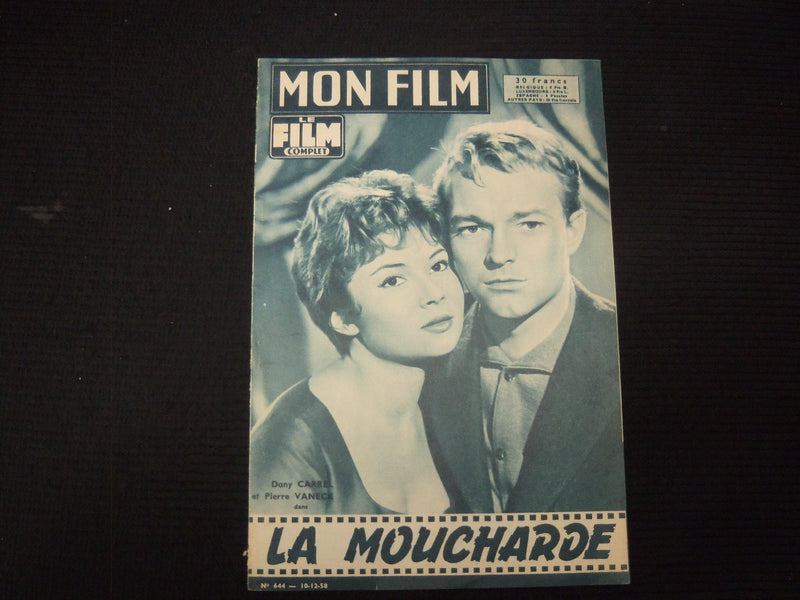 1958 DECEMBER 10 MON FILM FRENCH MAGAZINE - CARREL & VANECK COVER - E 26098