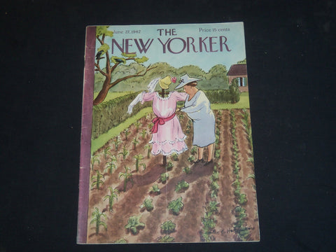 1942 JUNE 27 THE NEW YORKER MAGAZINE - ILLUSTRATED COVER - NY 1687