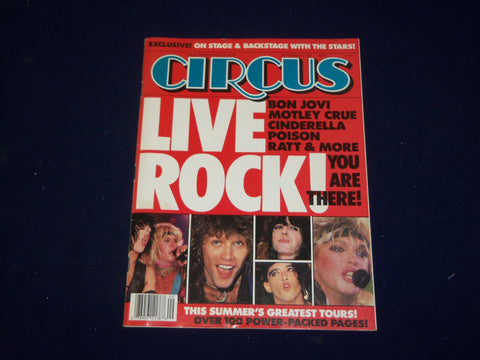 1987 SEPTEMBER 30 CIRCUS MAGAZINE - LIVE ROCK, SUMMER'S GREATEST TOURS - SP 9638