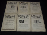 1930-1931 ABEL'S PHOTOGRAPHIC WEEKLY MAGAZINE LOT OF 13 ISSUES - O 3074J