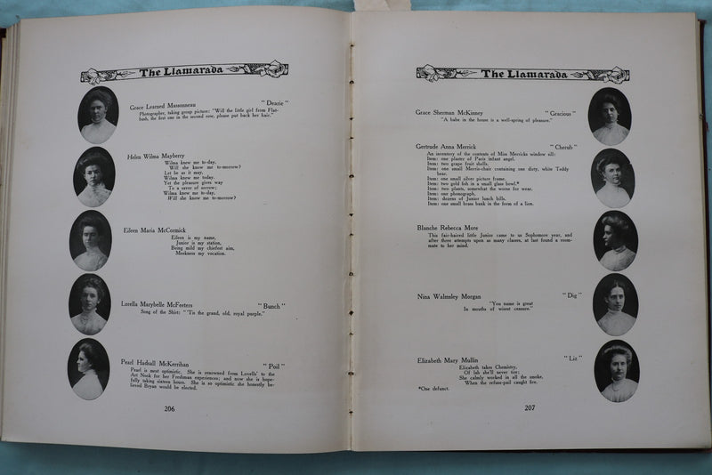1910 THE LLAMARADA MT. HOLYOKE COLLEGE YEARBOOK - SOUTH HADLEY, MA - YB 3589