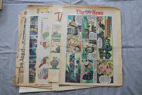 1970'S SUNDAY COLOR COMICS PAGES - HUGH LOT - 3 INCH STACK - NP 9310