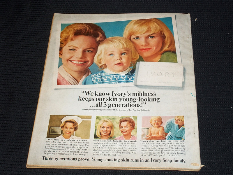 1966 APRIL PHOTOPLAY MAGAZINE - PEYTON PLACE FRONT COVER - E 1925
