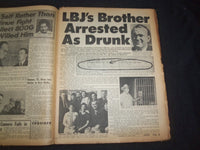 1966 SEP 11 NATIONAL ENQUIRER NEWSPAPER - LBJ'S BROTHER DRUNK, ARRESTED- NP 7422