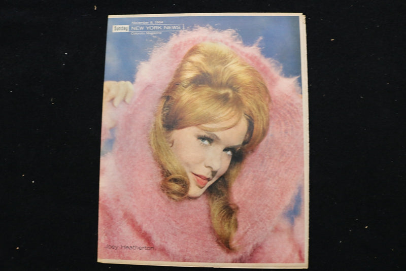 1964 NOV 8 SUNDAY NY NEWS COLOROTO MAGAZINE - JOEY HEATHERTON COVER - E 25493