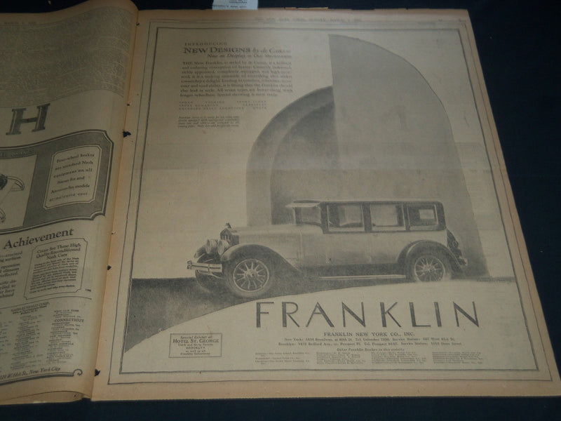 1925 MARCH 8 NEW YORK TIMES AUTOMOBILE SECTION - GREAT ADS - NT 7574