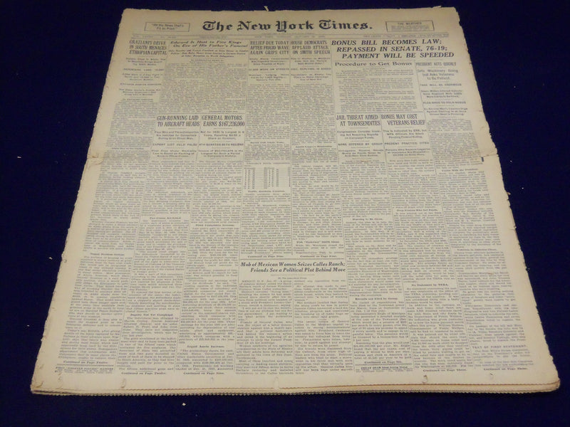 1936 JAN 28 NEW YORK TIMES - EDWARD IS HOST TO 5 KINGS EVE OF FUNERAL - NT 1854