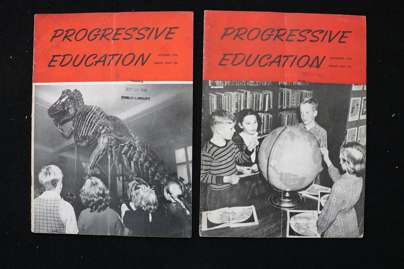 1944-1946 PROGRESSIVE EDUCATION MAGAZINE - LOT OF 11 - O 3800