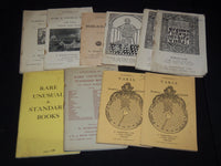 1950'S-1960'S A. ROSENTHAL BOOK CATALOGUES LOT OF 10 - SOFTCOVER - O 3078C