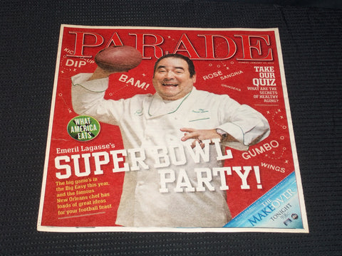 2013 JANUARY 27 BOSTON SUNDAY GLOBE PARADE MAGAZINE - EMERIL LAGASSE - E 4873