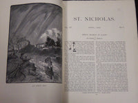 1888 ST. NICHOLAS MONTHLY MAGAZINE LOT OF 10 ISSUES - NICE ILLUS. - WR 282D