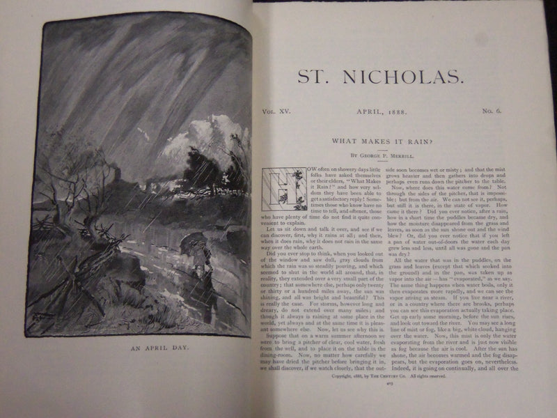 1888 ST. NICHOLAS MONTHLY MAGAZINE LOT OF 10 ISSUES - NICE ILLUS. - WR 282D
