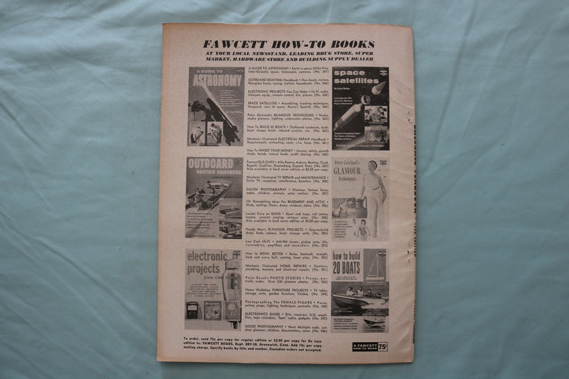 1958 BASEBALL YEARBOOK MAGAZINE - BURDETTE-MUSIAL-MANTLE COVER - E 26726