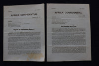 1974-1976 AFRICA CONFINDENTIAL NEWSLETTER PUBLICATION - LOT OF 12 - K 1543