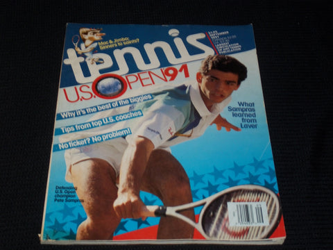 1991 SEPTEMBER TENNIS MAGAZINE - PETE SAMPRAS FRONT COVER - E 2260