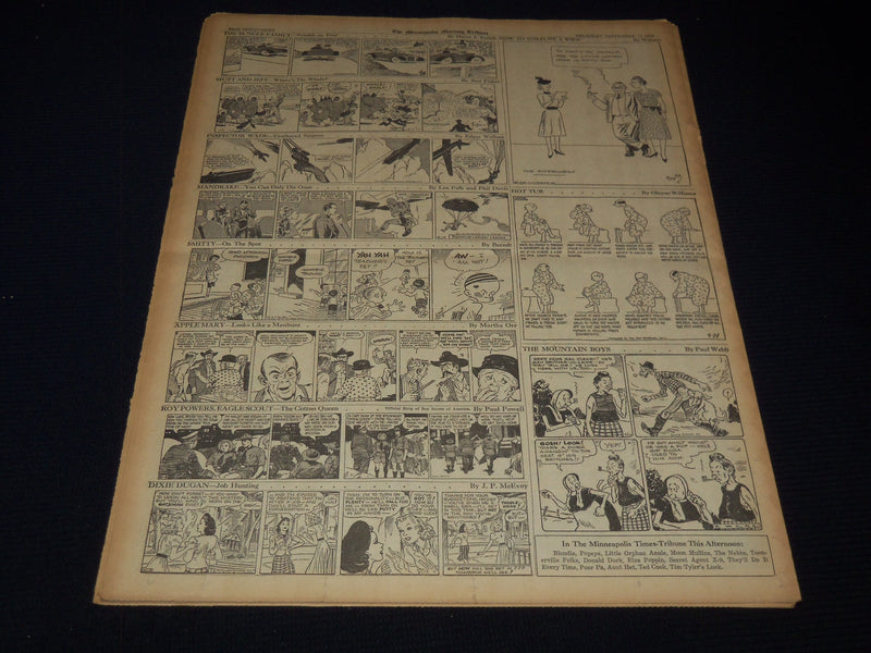 1939 SEPTEMBER 14 MINNEAPOLIS MORNING TRIBUNE - BRITISH ARMY IN FRANCE - NT 9530