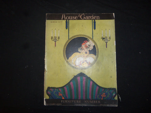 1920 JANUARY HOUSE & GARDEN MAGAZINE - FURNITURE NUMBER - ST 2389