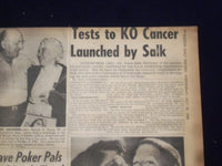 1958 JULY 30 BOSTON DAILY RECORD NEWSPAPER-IKE TO OFFER UN MTG IN AUGUST-NP 6368