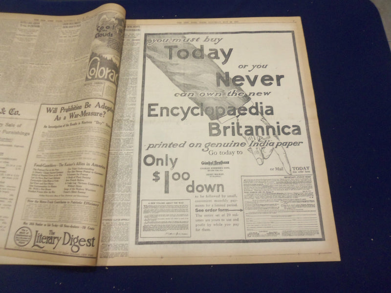1917 MAY 26 NEW YORK TIMES - PETAIN'S ARMY NEEDS OUR MEN - NT 9147
