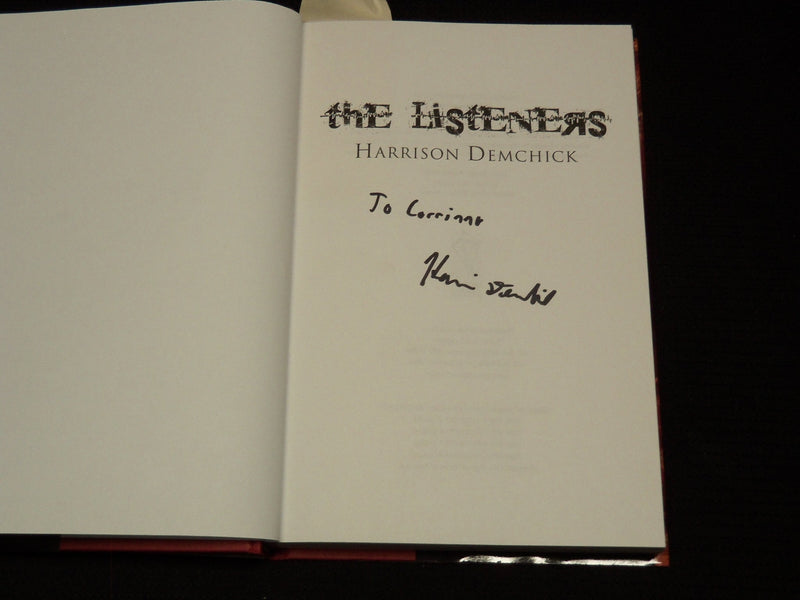 2012 THE LISTENERS HARDCOVER BOOK SIGNED BY HARRISON DEMCHICK - KD 7683