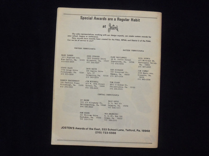 1971-1977 P.I.A.A. WRESTLING CHAMPIONSHIP PROGRAMS - LOT OF 9 - O 2136O