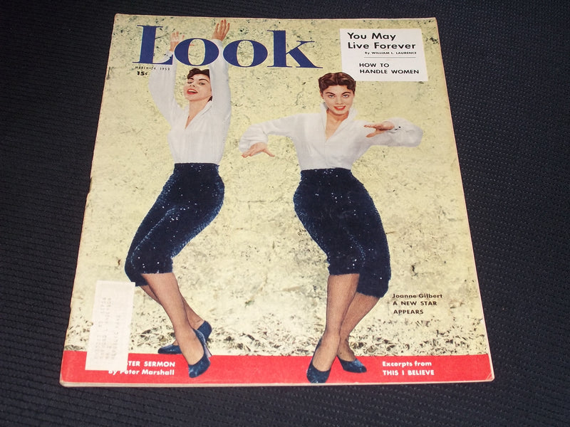1953 MARCH 24 LOOK MAGAZINE - JOANNE GILBERT FRONT COVER - E 20489