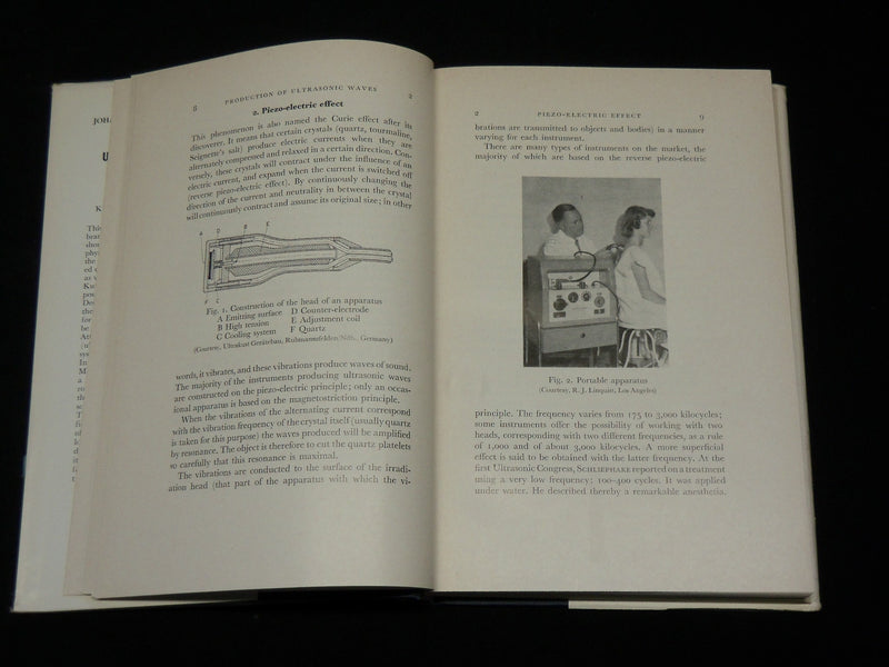 1954 ULTRASONIC AND ULTRASHORT WAVES IN MEDICINE BOOK - KD 2768P