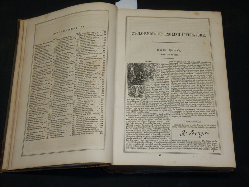 1847 CYCLOPAEDIA OF ENGLISH LITERATURE VOLUME NO. 2 EDITED BY CHAMBERS - KD 5910