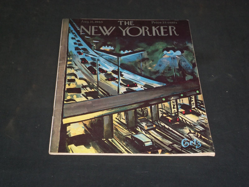 1963 AUGUST 31 THE NEW YORKER MAGAZINE - ILLUSTRATED COVER - NY 819
