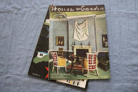 1937 SEPTEMBER HOUSE & GARDEN MAGAZINE - DOUBLE NUMBER - 2 SECTIONS - E 9334