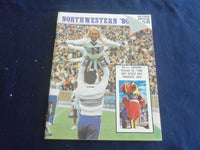 1980 OCTOBER 25 FOOTBALL PROGRAM - NORTHWESTERN UNIV VS INDIANA UNIV - SP 1217V